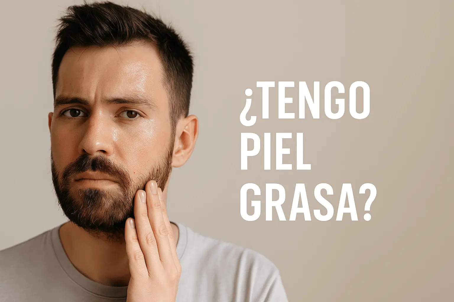 ¿Tengo piel grasa? Guía completa para hombres con piel grasa