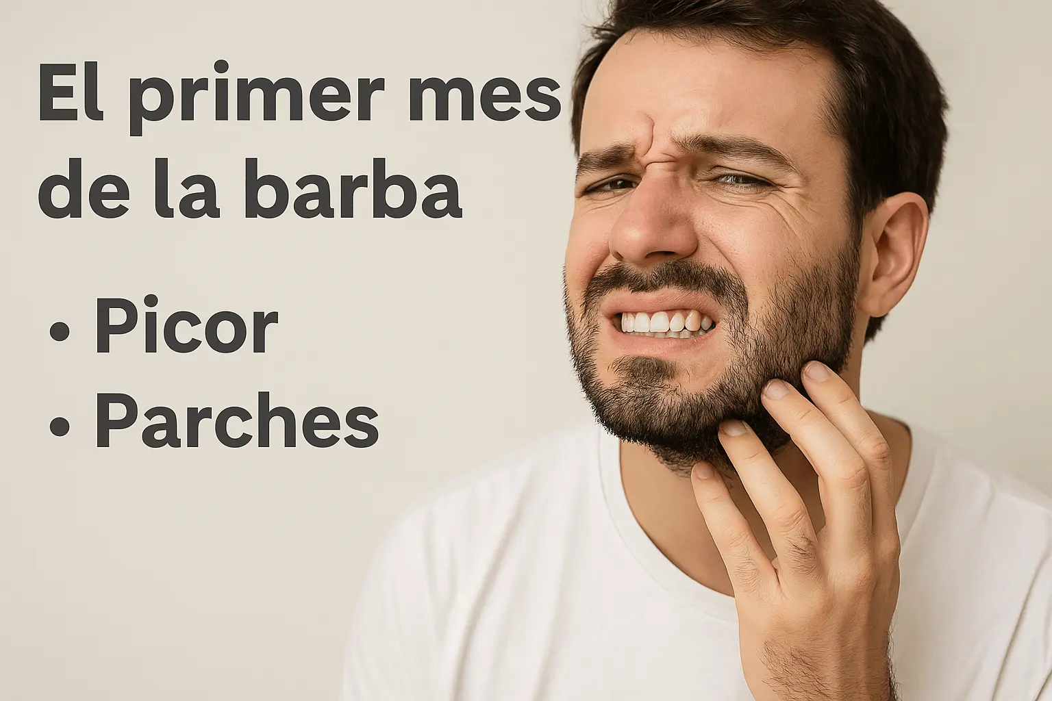 Cómo manejar el picor y los parches al dejar crecer la barba