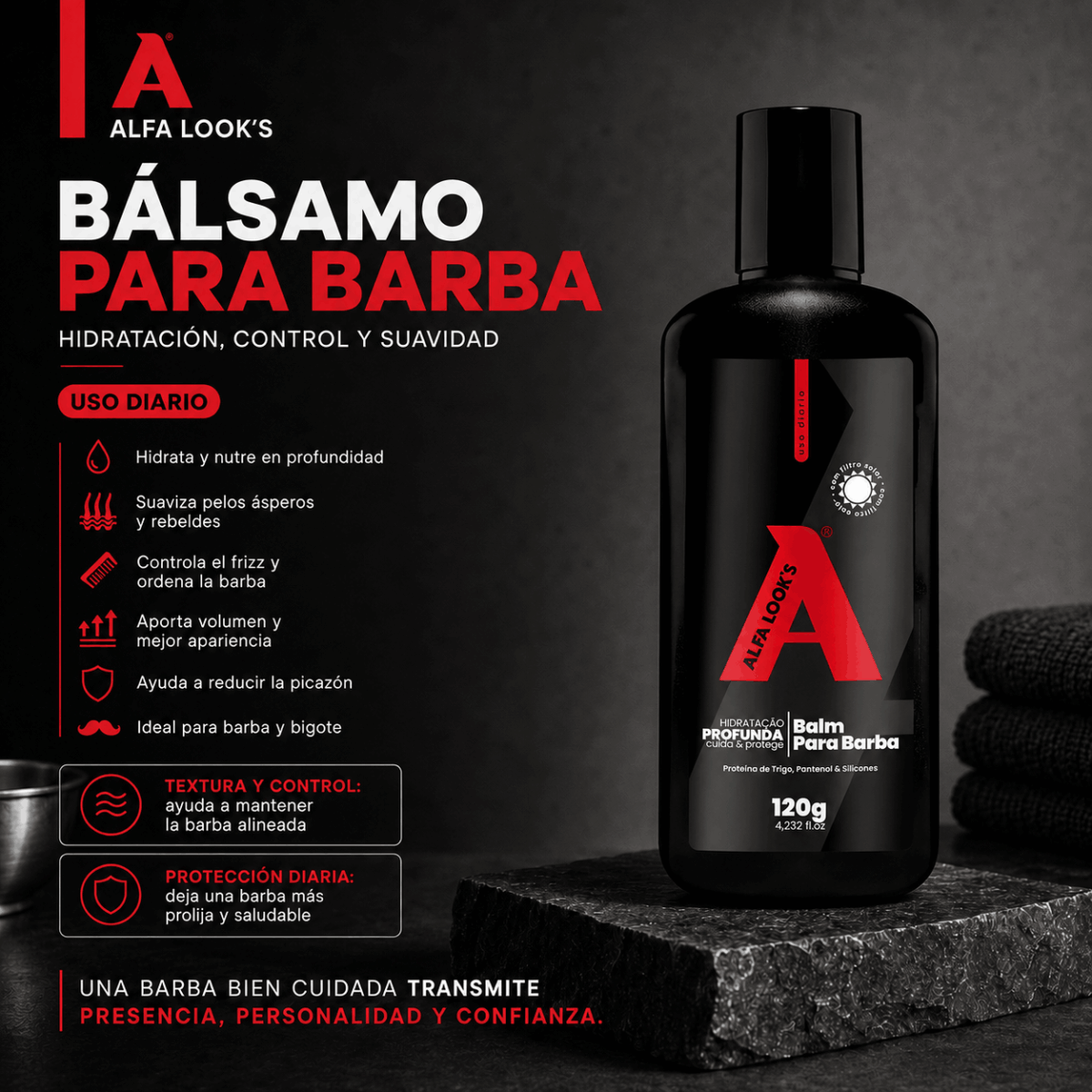 balsamo barba alfa looks
