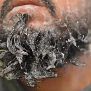 barba lavando