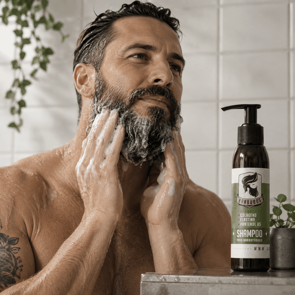 barbudo ducha shampoo