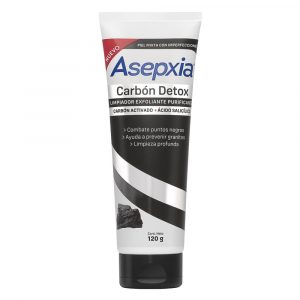 Gel Asepxia Limpiador Exfoliante Carbón Detox