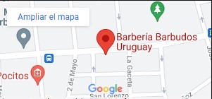 mapa barberia barbudos uruguay ubicacion