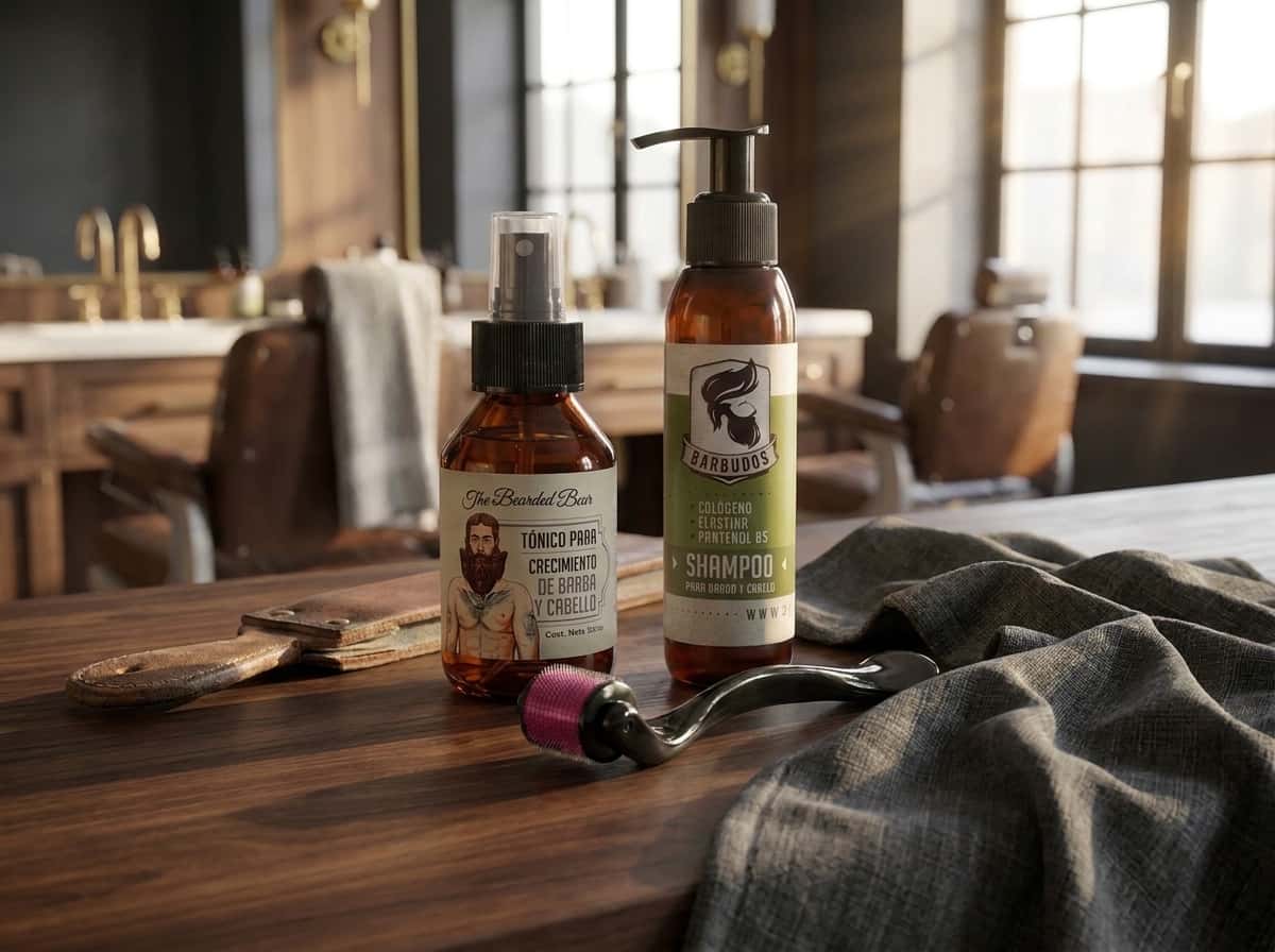Kit crecimiento de barba y cabello FULL con Dermaroller