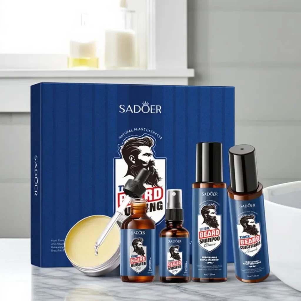 Kit Premium de Cuidado para Barba Sadoer 1 sadoer pack barba kit